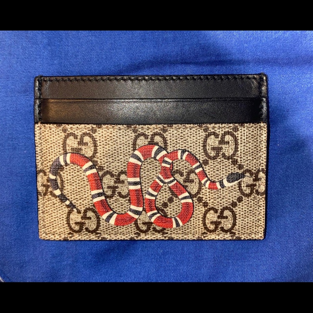 AUTHENTIC - Kingsnake Gucci wallet cardholder